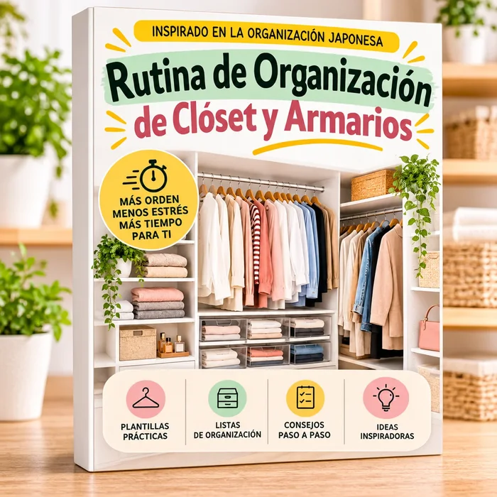 Portada del bono Rutina de Organización de Clóset y Armarios