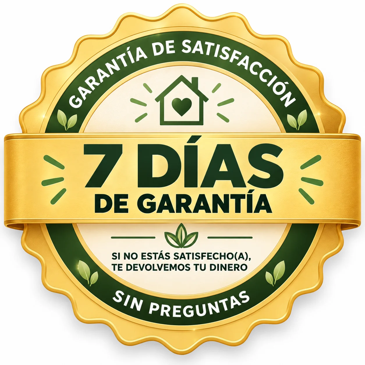 Sello de garantía: 7 días de garantía según las condiciones de Hotmart