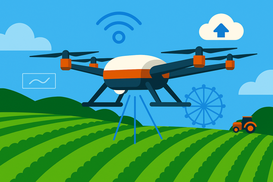 El uso de drones en el agronegocio: cómo la tecnología está transformando la agricultura
